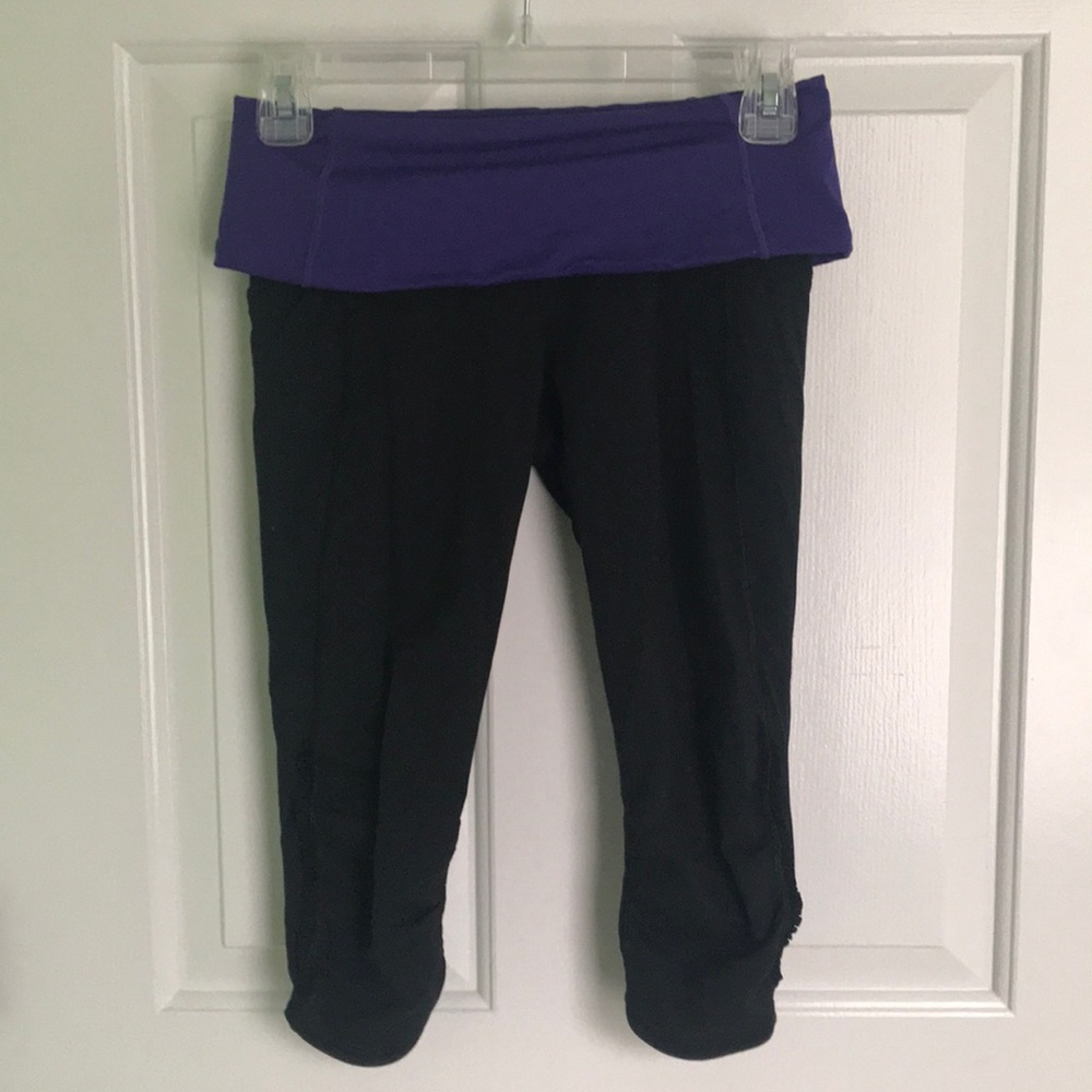 Lululemon Black Cropped Leggings